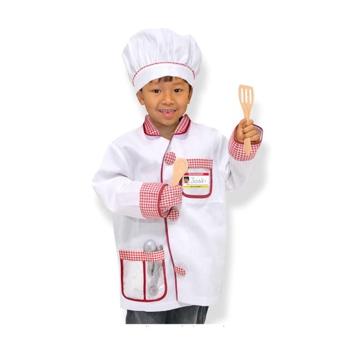 [000772148382] DISFRAZ DE CHEF TALLA 3-6 MELISSA DOUG 