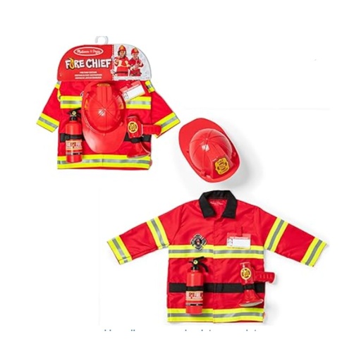 [000772148344] DISFRAZ BOMBERO TALLA 3-6 MELISSA DOUG
