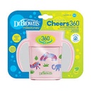 [072239323793] DR BROWNS / VASO DE TRANSICION SIN BOQUILLA MODELO ANIMALES ROSA / 7 OZ