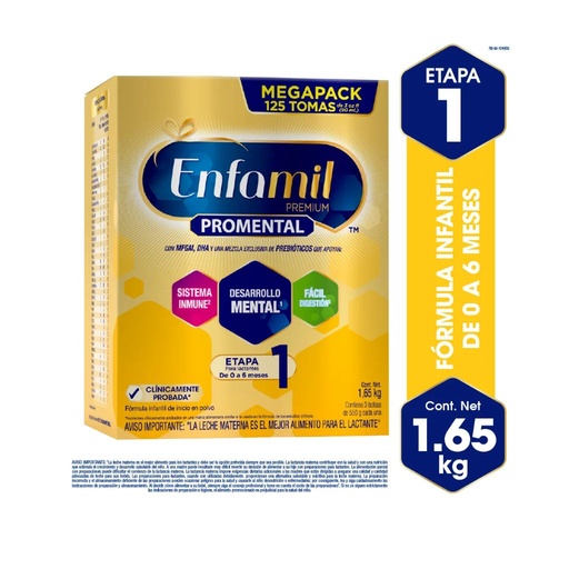 [7506205811098] ENFAMIL PREMIUM PROMENTAL 1 - 0-6 MESES, 1.65 KG