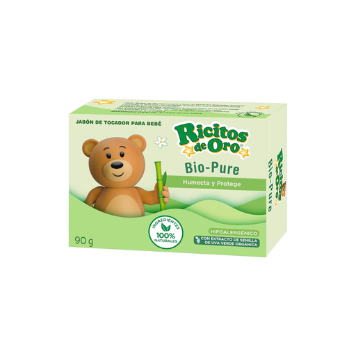 [037836050725] JABON RICITOS DE ORO, BIO PURE