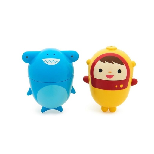 [735282172816] JUGUETES DE BAÑO / PESCADOR Y TIBURON