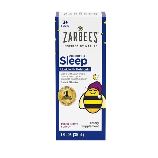 [858438005711] ZARBEE'S MELATONINA 1MG EN JARABE PARA NINOS 3+ 30 ML