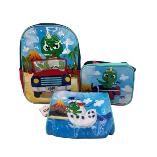 [7591525165143] BOLSO CAPI MEDIANO KIDS DINO